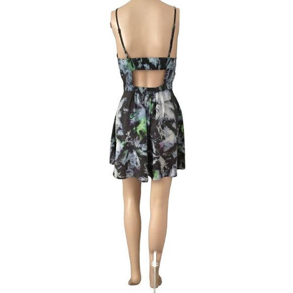 American Eagle Sundress XS Mini Romper Fit Flare Tie Dye Cut Out Back Detail. - Picture 9 of 15
